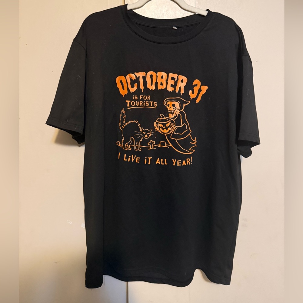 Black Halloween Graphic T-Shirt